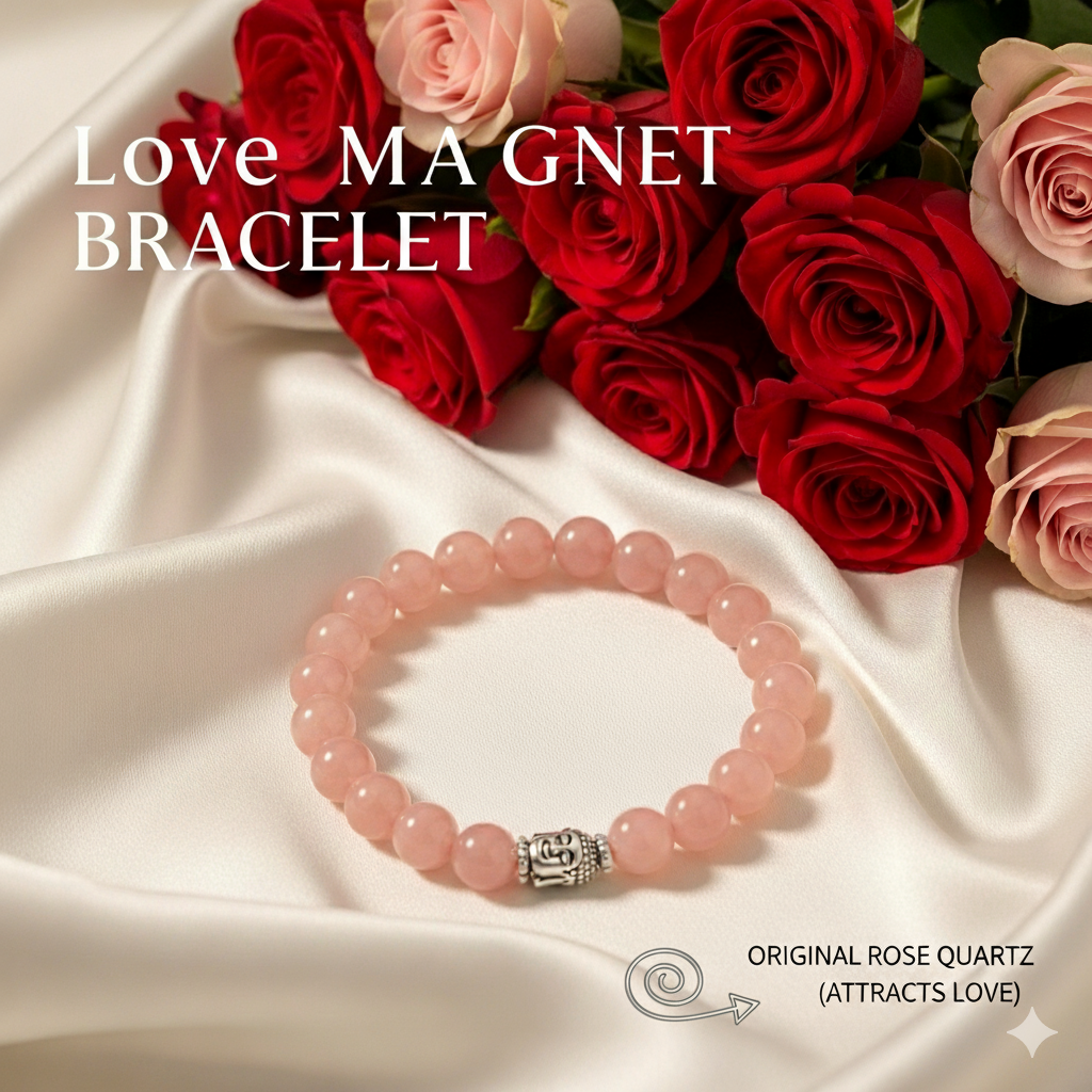Love Attraction Bracelet (Original Rose Quartz)